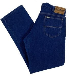 LL Bean Flannel lined jeans, made in USA